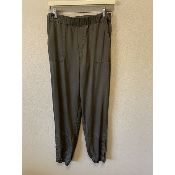 OLIVE +OAK WOMENS PANTS solid GREEN OLIVE Tencel soft comfort Jogger Small - Picture 1 of 8